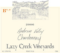 2006 Lazy Creek Vineyards Chardonnay